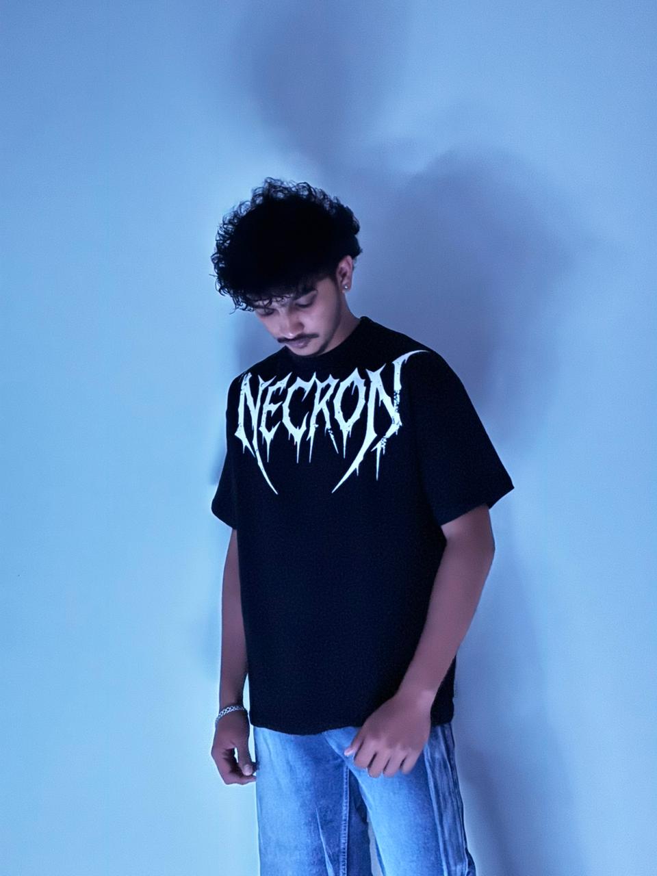 Anime character oversize t shirt black addition